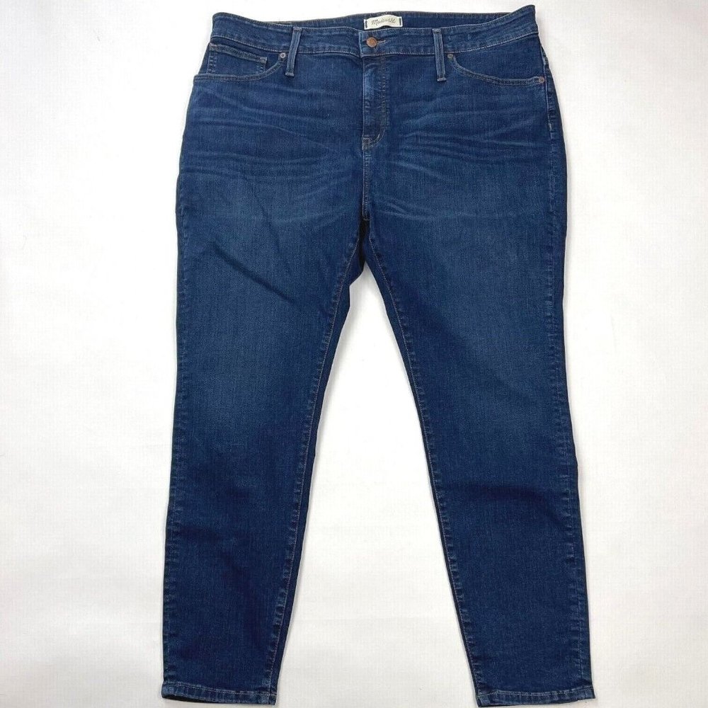 Madewell Curvy High-Rise Skinny Jeans Stretch Cotton Pockets Women 35P NWOT
